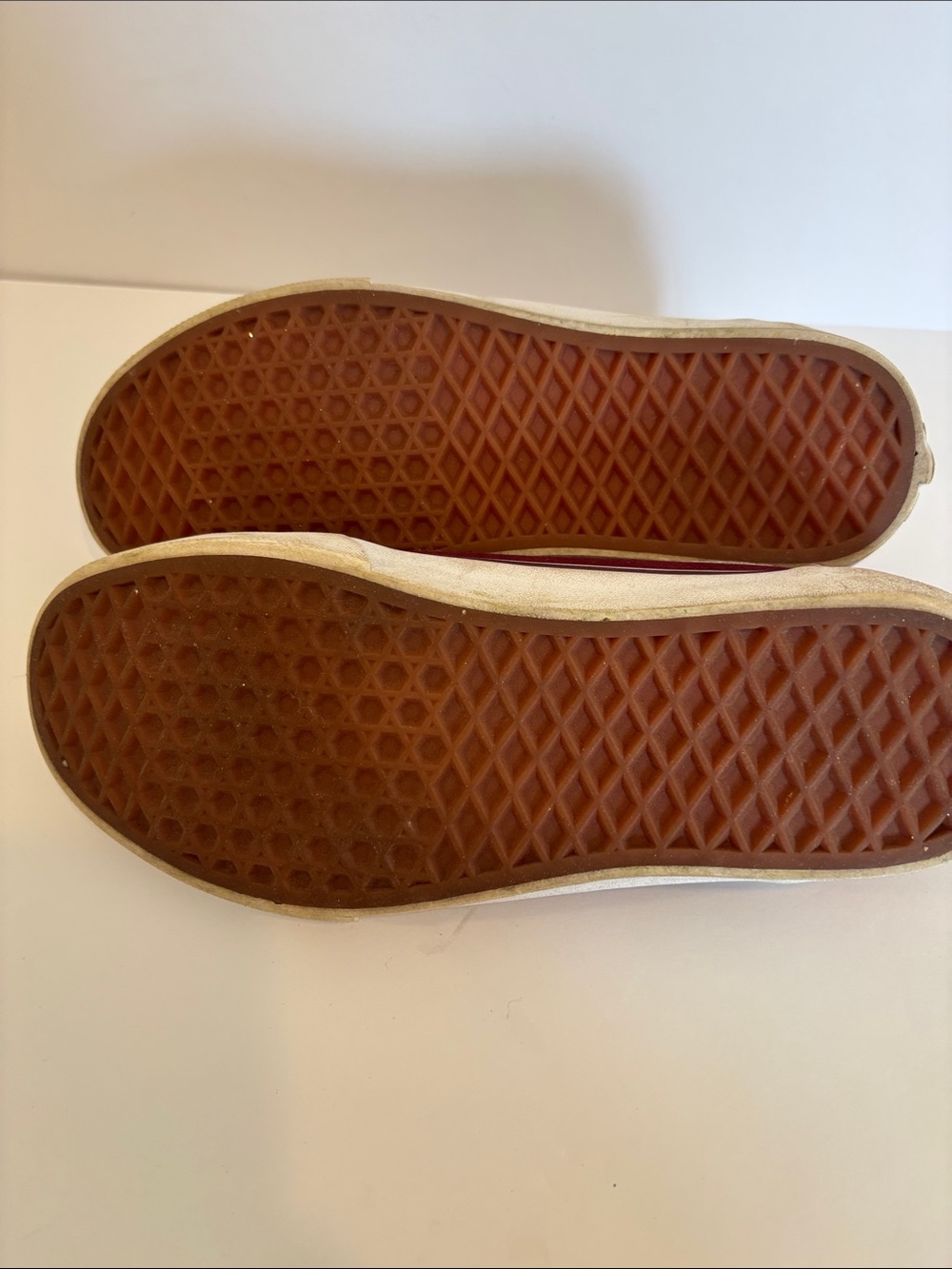 Vans Burgundy Canvas Low-Top Sneakers with White Side Stripe - Picture 5 of 5